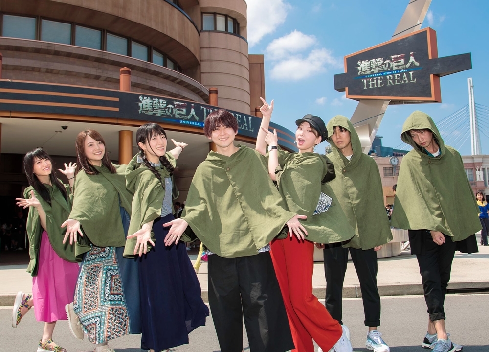 梶裕貴・神谷浩史ら声優7名がUSJで『進撃の巨人・ザ・リアル』を体験!