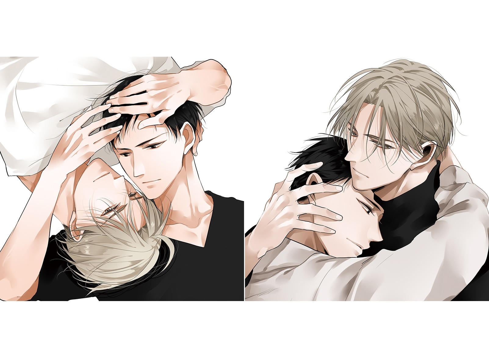 伊東健人＆平川大輔出演！BLCD『黒か白か』1巻、2巻が発売決定