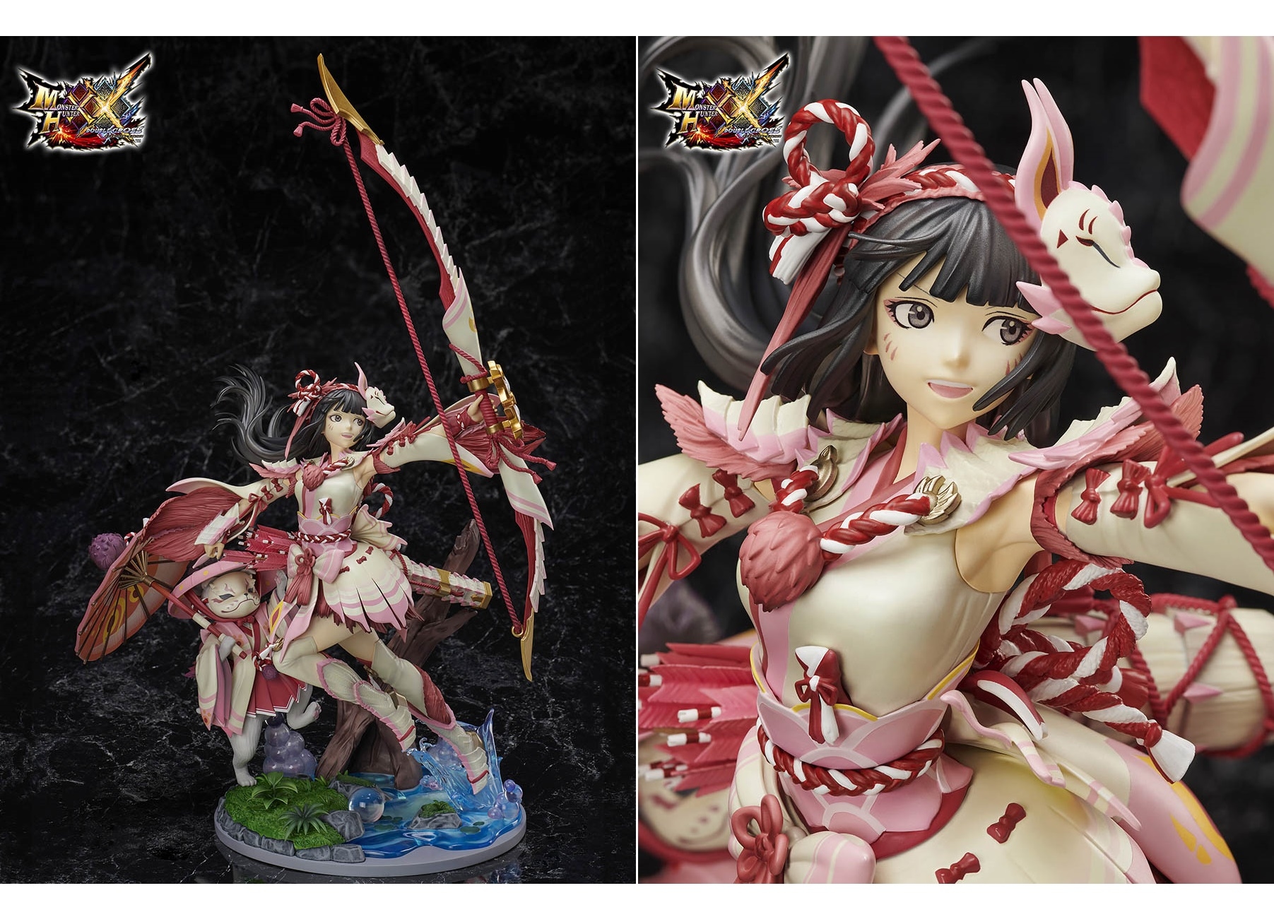 『モンスターハンターダブルクロス』ミツネ装備の女性ガンナーがフィギュア化