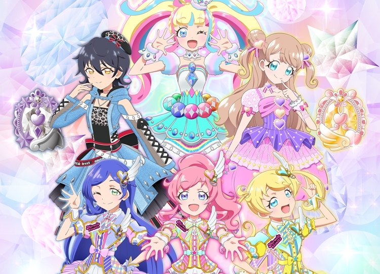 『キラッとプリ☆チャン』5人のジュエルアイドルの描きおろしビジュアルが発表