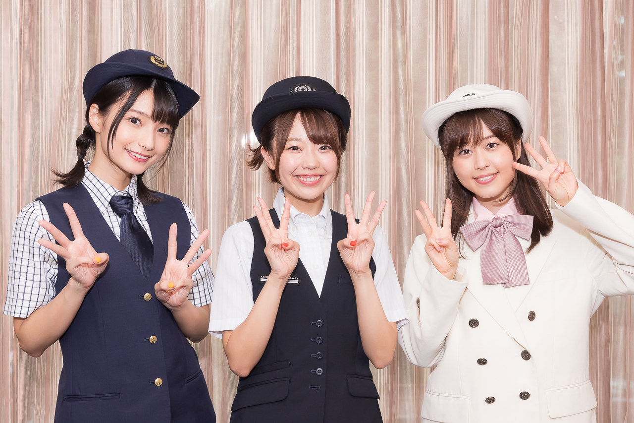 『三ツ星カラーズ』高田憂希、高野麻里佳、日岡なつみが鉄道会社の制服姿で上野の魅力を熱弁