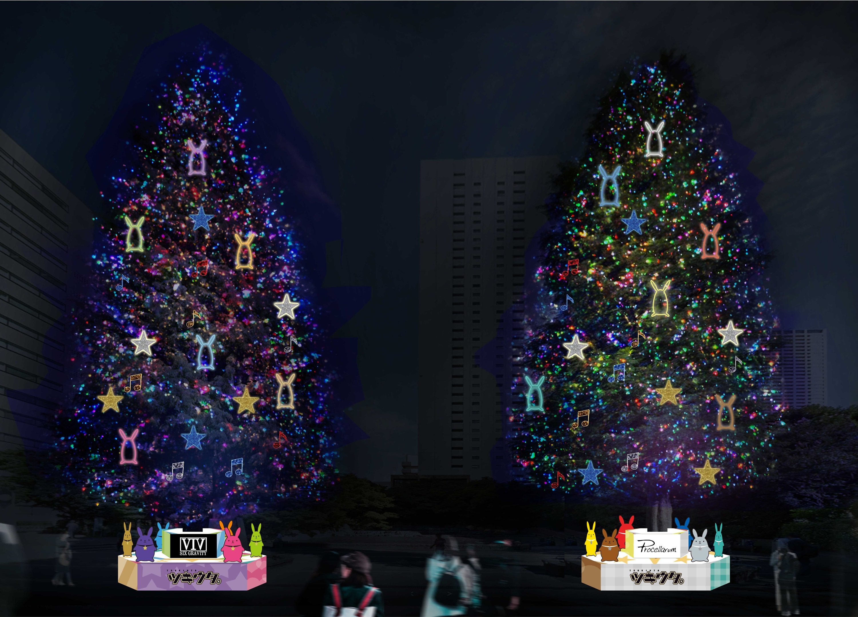 「AGF2019」『ツキウタ。』コラボイルミネーション実施！“街ナカ企画”続々公開