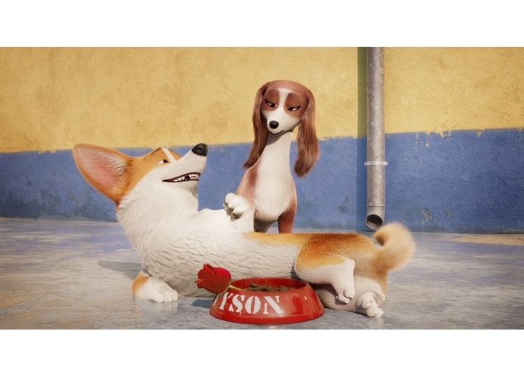 映画『ロイヤルコーギー』中村悠一演じるレックスがヒロイン犬を口説くシーン公開