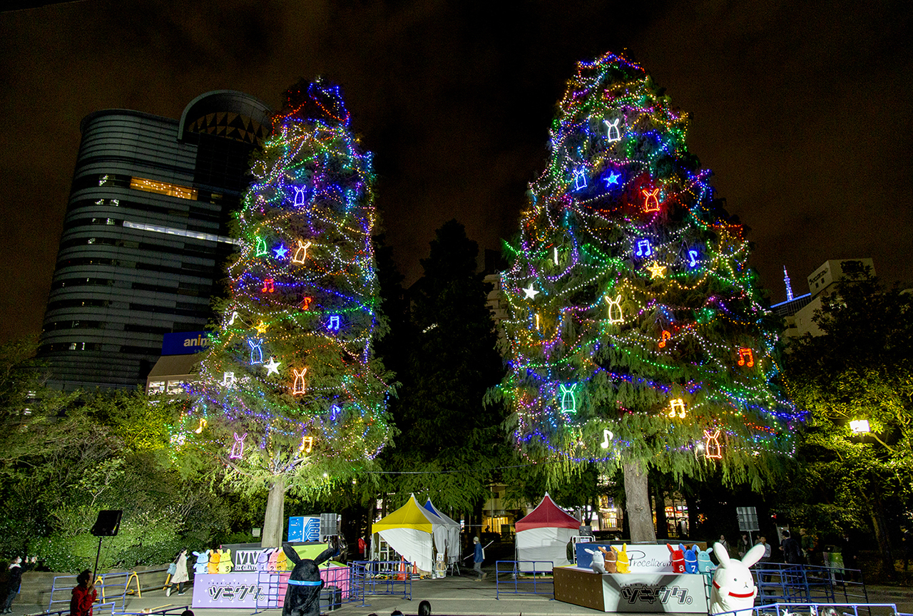AGF『ツキウタ。』コラボイルミネーションツリー点灯式をレポート