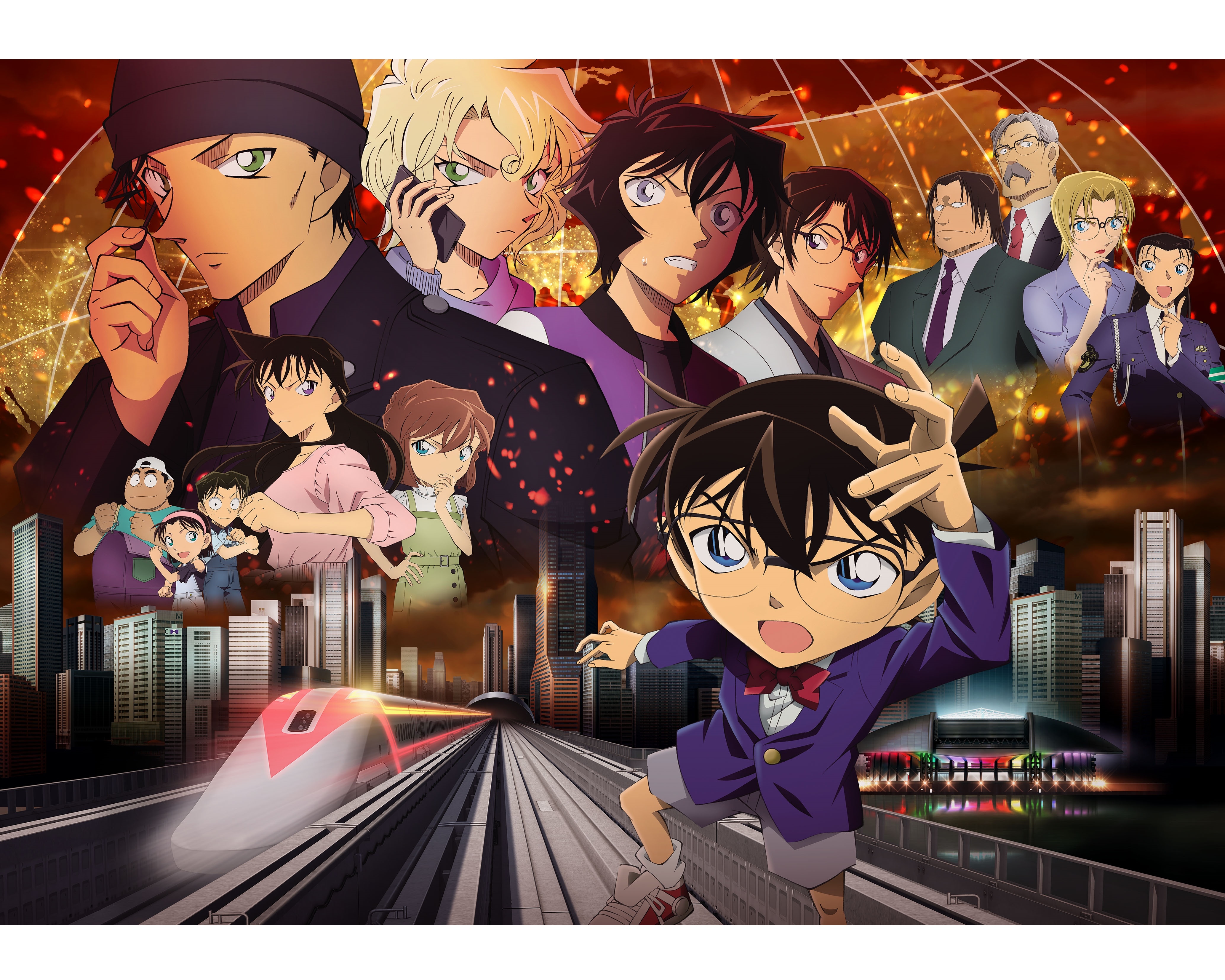 劇場版『名探偵コナン 緋色の弾丸』メインビジュアル解禁