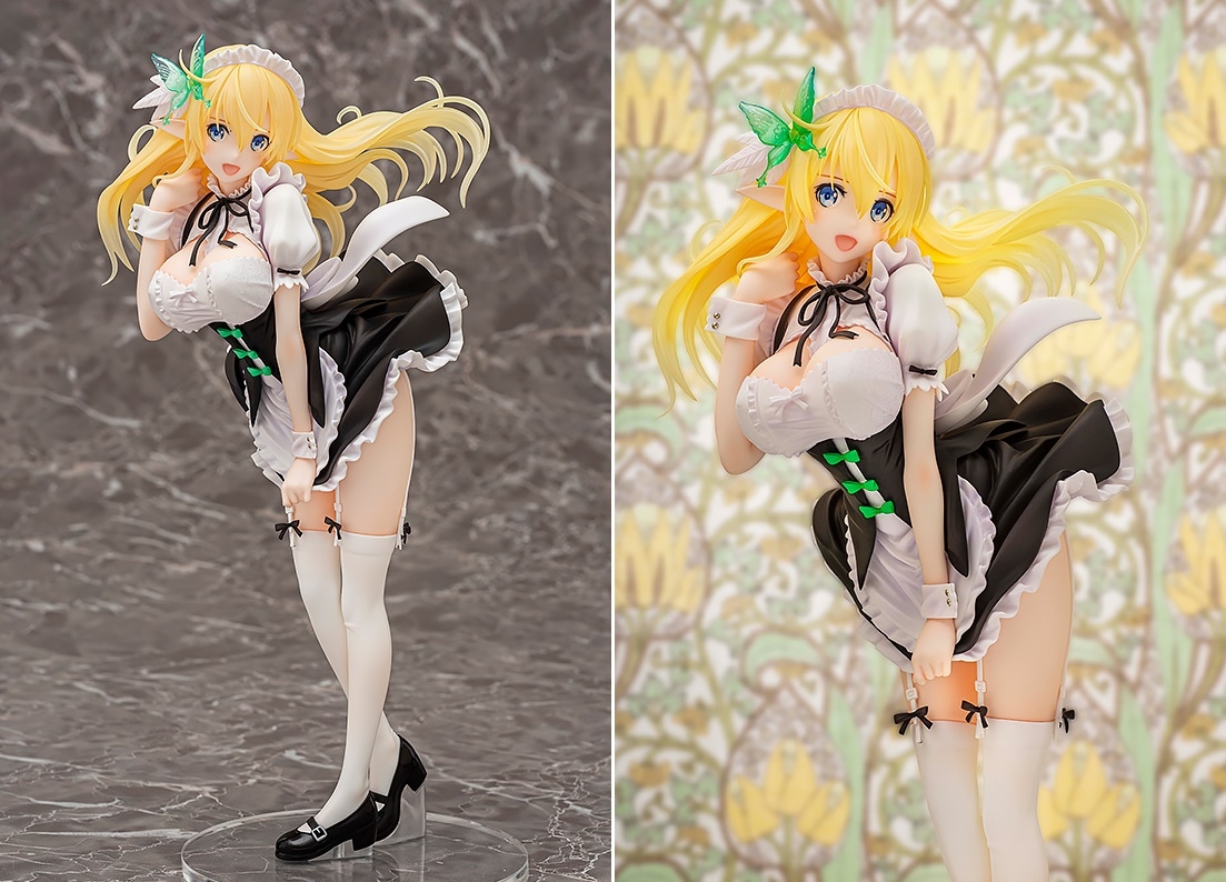 イラストレーター・Tonyの描いたメイド衣装のエレインがフィギュア化