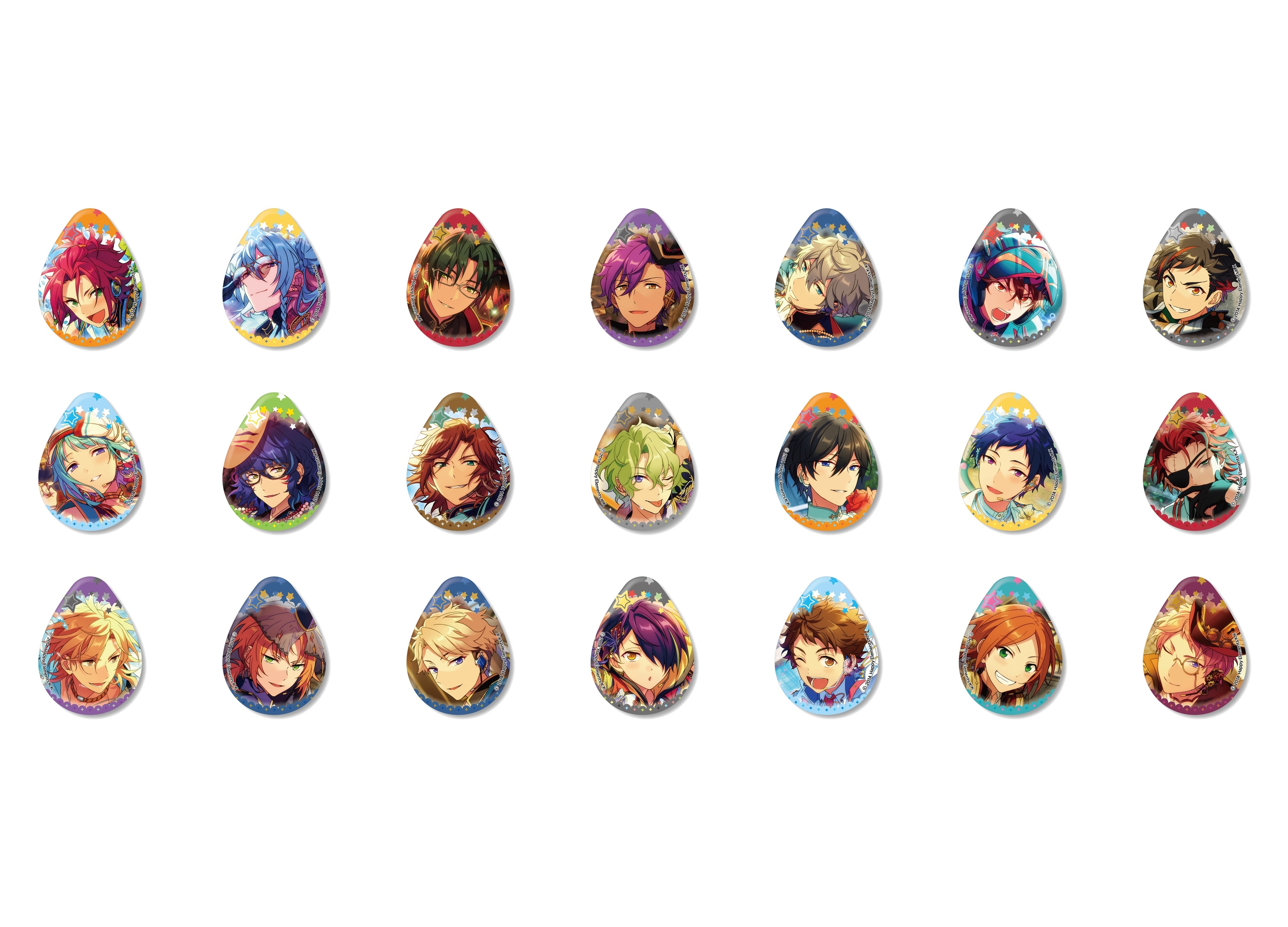 『あんさんぶるスターズ！』花びら型 缶バッジ第七弾＆第八弾が登場