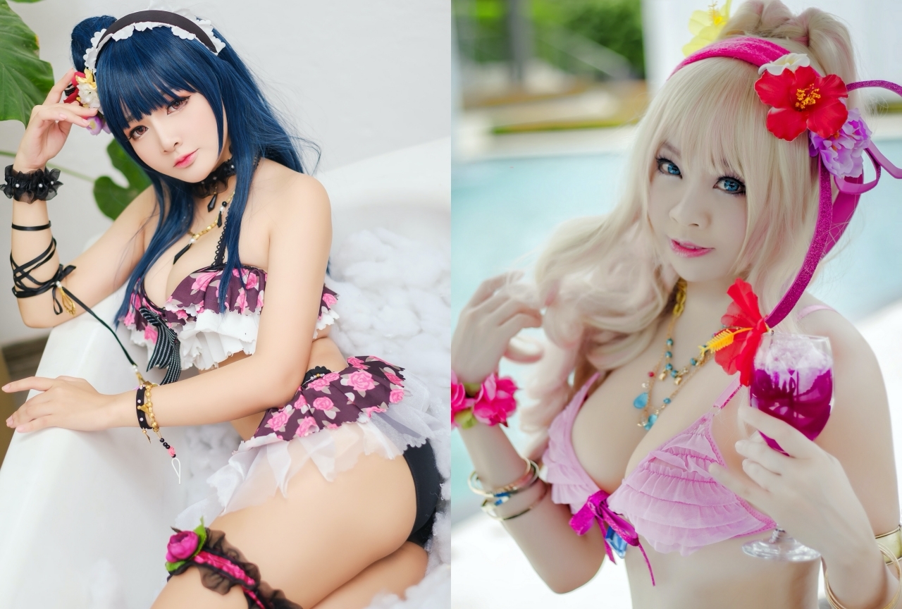 『エヴァ』『デレマス』『マクロスF』の水着キャラコスプレ特集