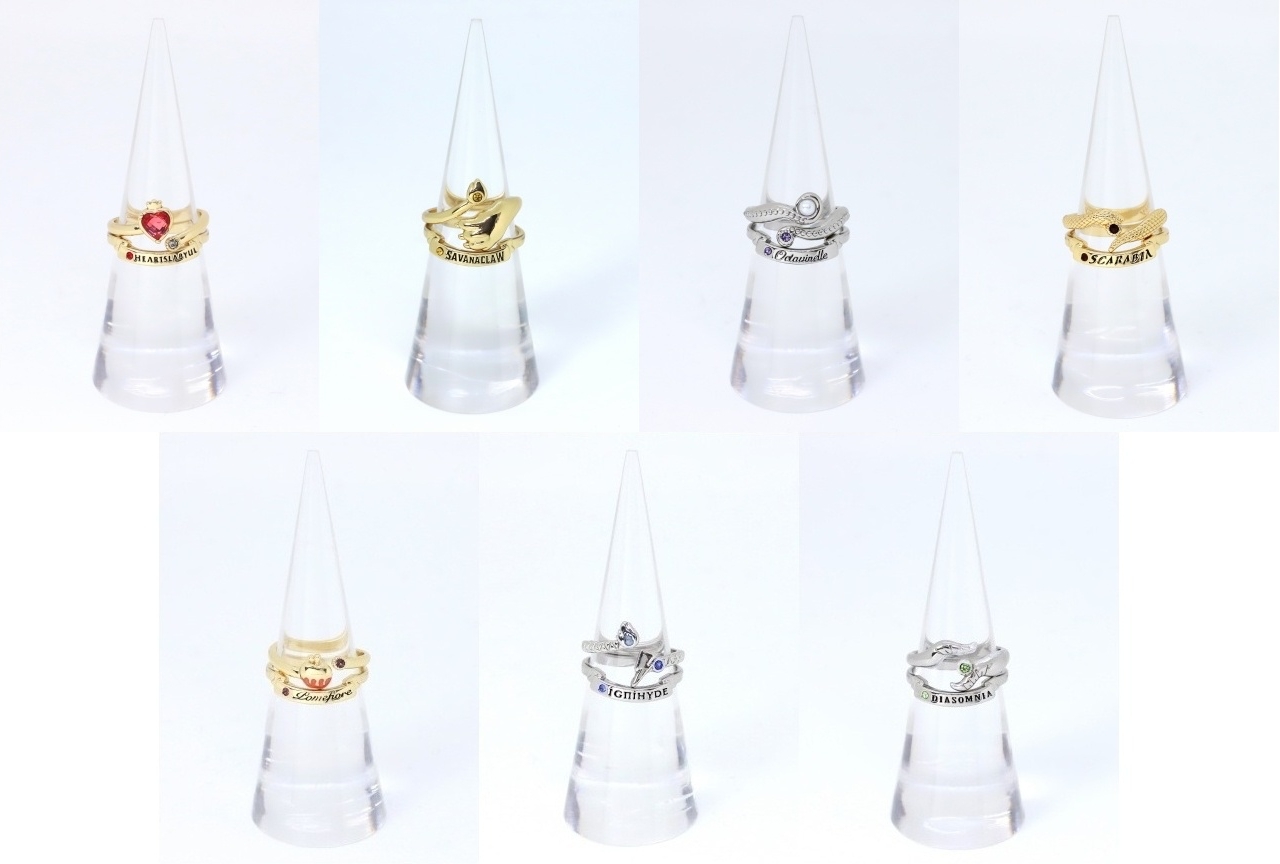 「ツイステ」寮をモチーフにした2連リング（全7種）が予約受付中！