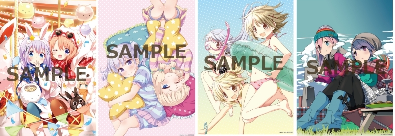 「ご注文はうさぎですか？」「ゆるキャン△」などアニメイト限定A3クリアポスター付き『まんがタイムきらら展 in 大阪』前売り券が発売決定！