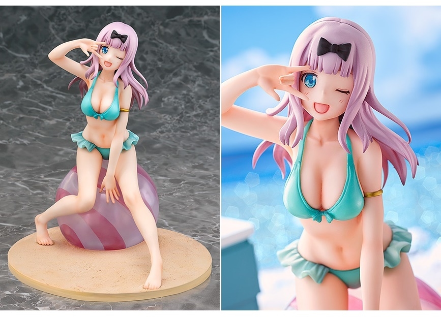 『かぐや様は告らせたい』藤原千花が水着姿でフィギュア化