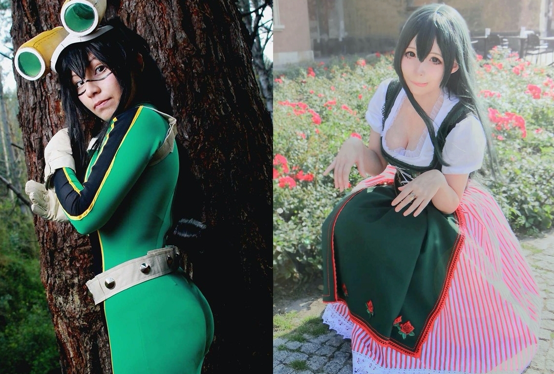 『ヒロアカ』より「蛙吹梅雨」のコスプレ特集