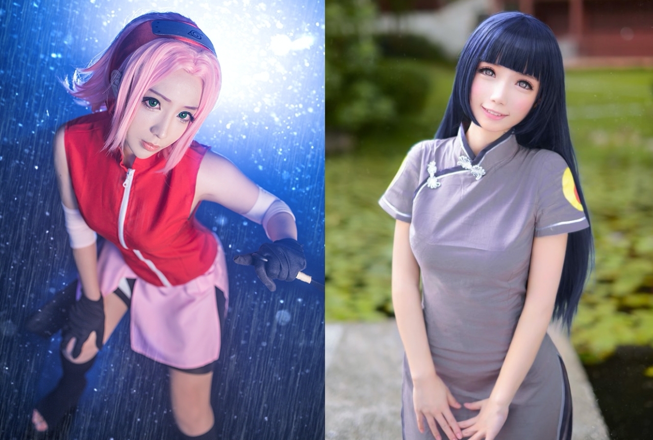 『ナルト』サクラ、ヒナタのコスプレ特集