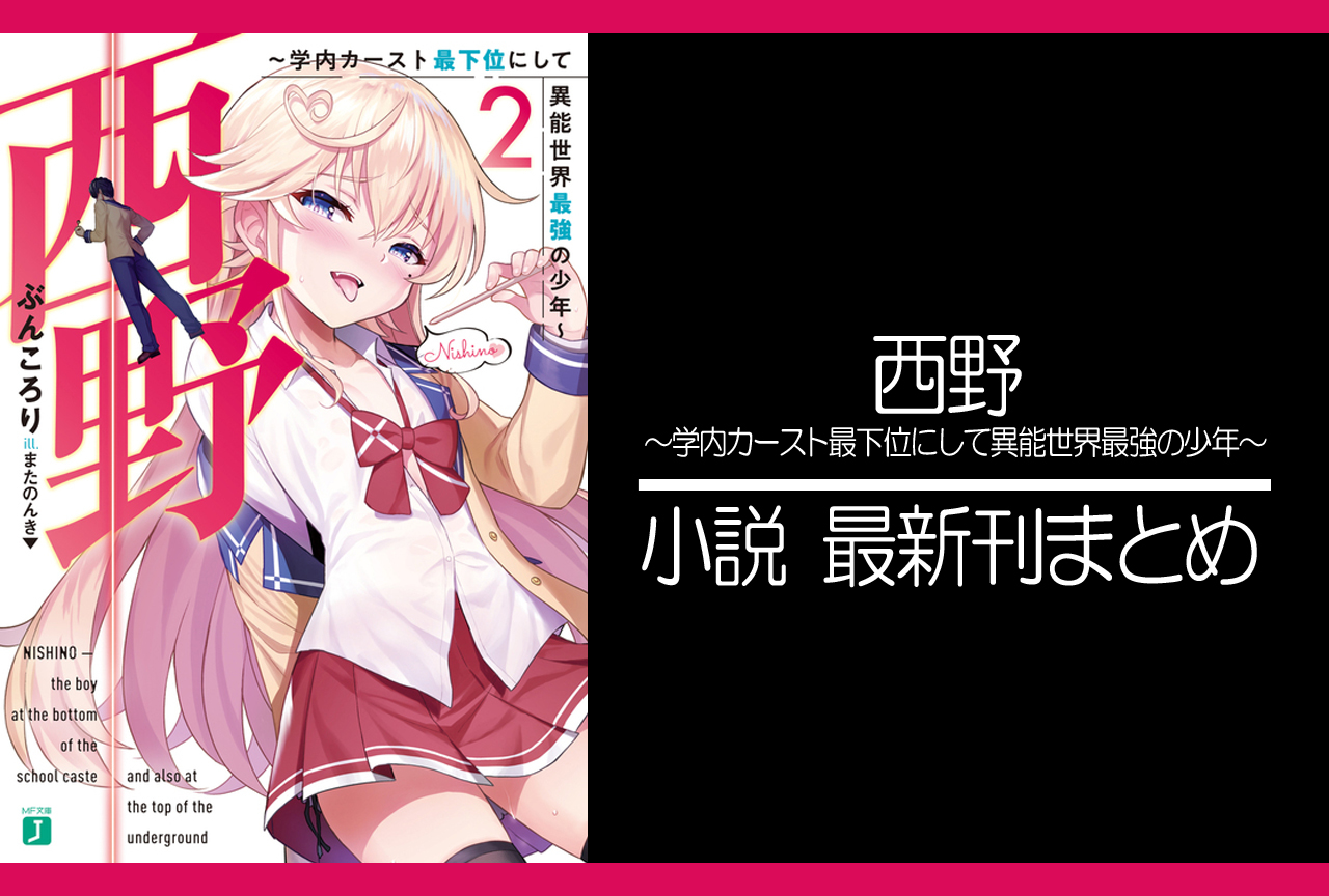 西野｜小説最新刊（次は14巻）あらすじ・発売日まとめ