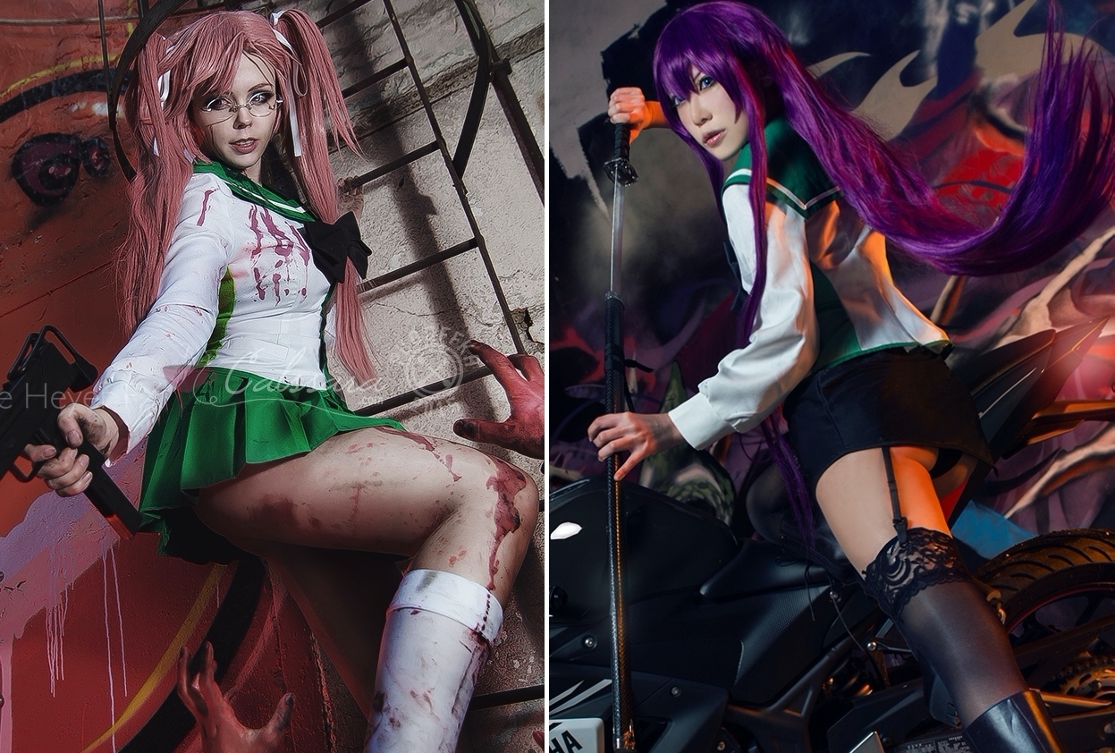 『H.O.T.D.』毒島冴子、宮本麗、高城沙耶のコスプレ特集
