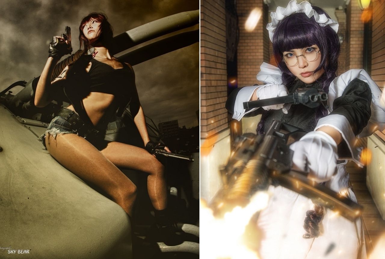 『BLACK LAGOON』レヴィ＆ロベルタのコスプレ特集