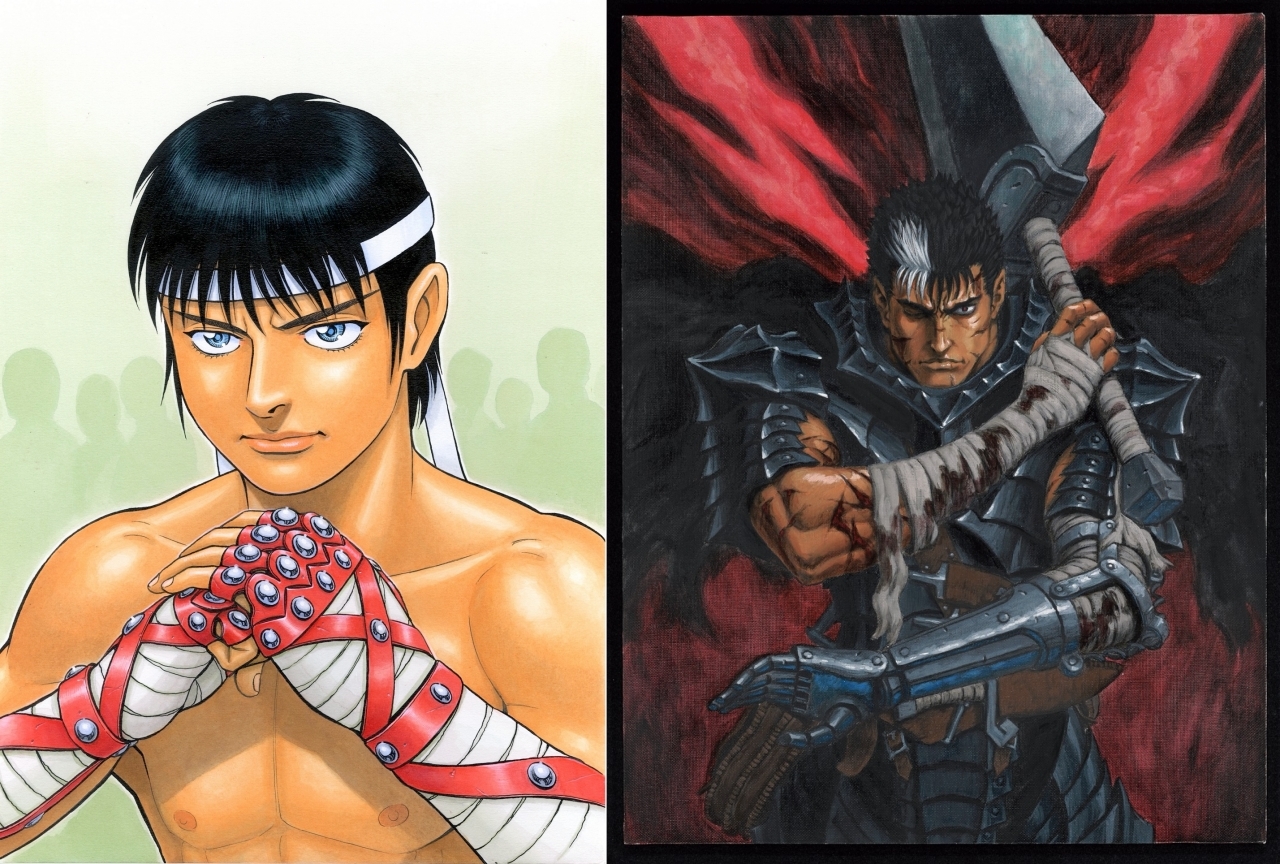 『セスタス』技来静也先生×『ベルセルク』三浦建太郎先生 夢の同級生対談をお届け!