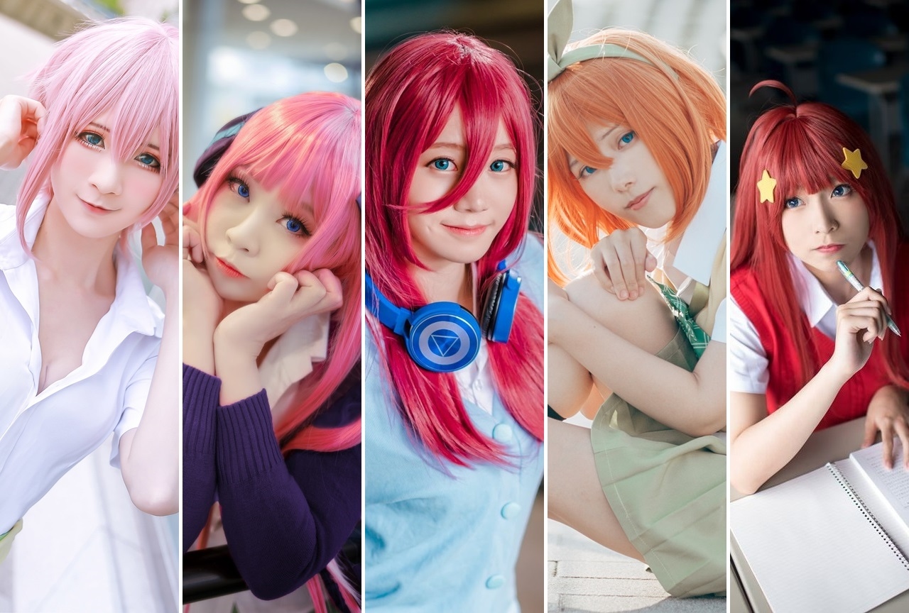 『五等分の花嫁』中野家「五つ子」の誕生日記念コスプレ特集