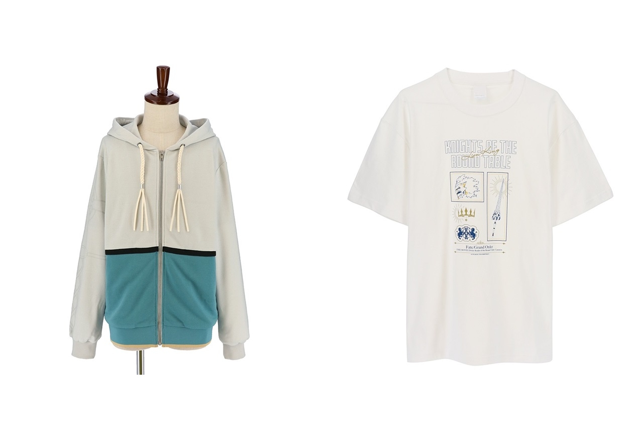 劇場版『FGOキャメロット』キャライメージTシャツ、パーカーが登場