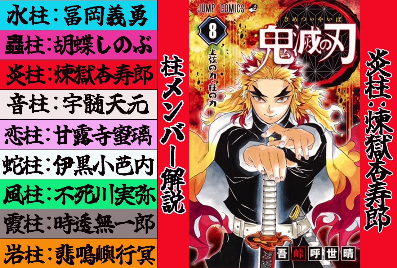 『鬼滅の刃』炎柱・煉獄杏寿郎（れんごくきょうじゅろう）解説＆情報まとめ！