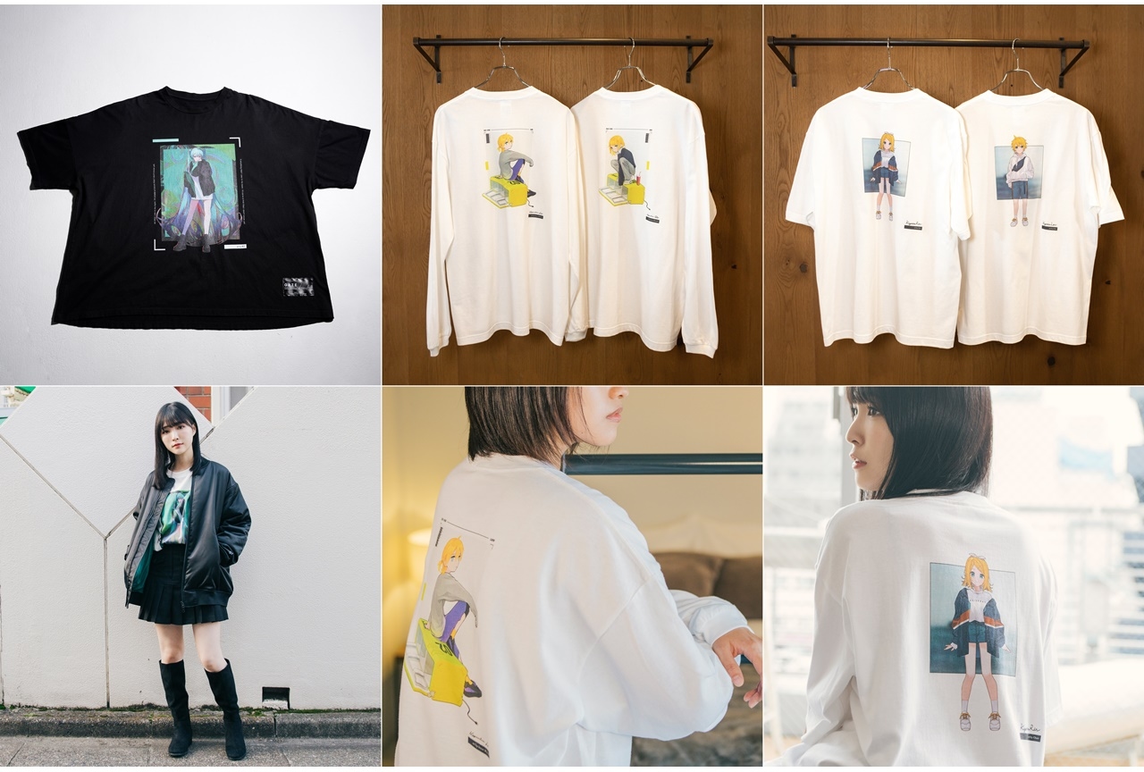 初音ミク、鏡音リン・レンのイラストTシャツが登場