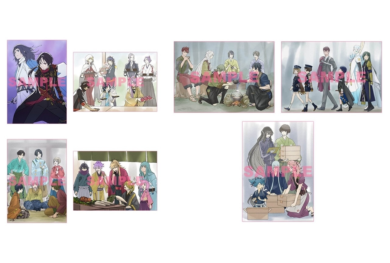 「特『刀剣乱舞-花丸-』～華ノ巻～」色紙風かあど（全7種）が配布決定