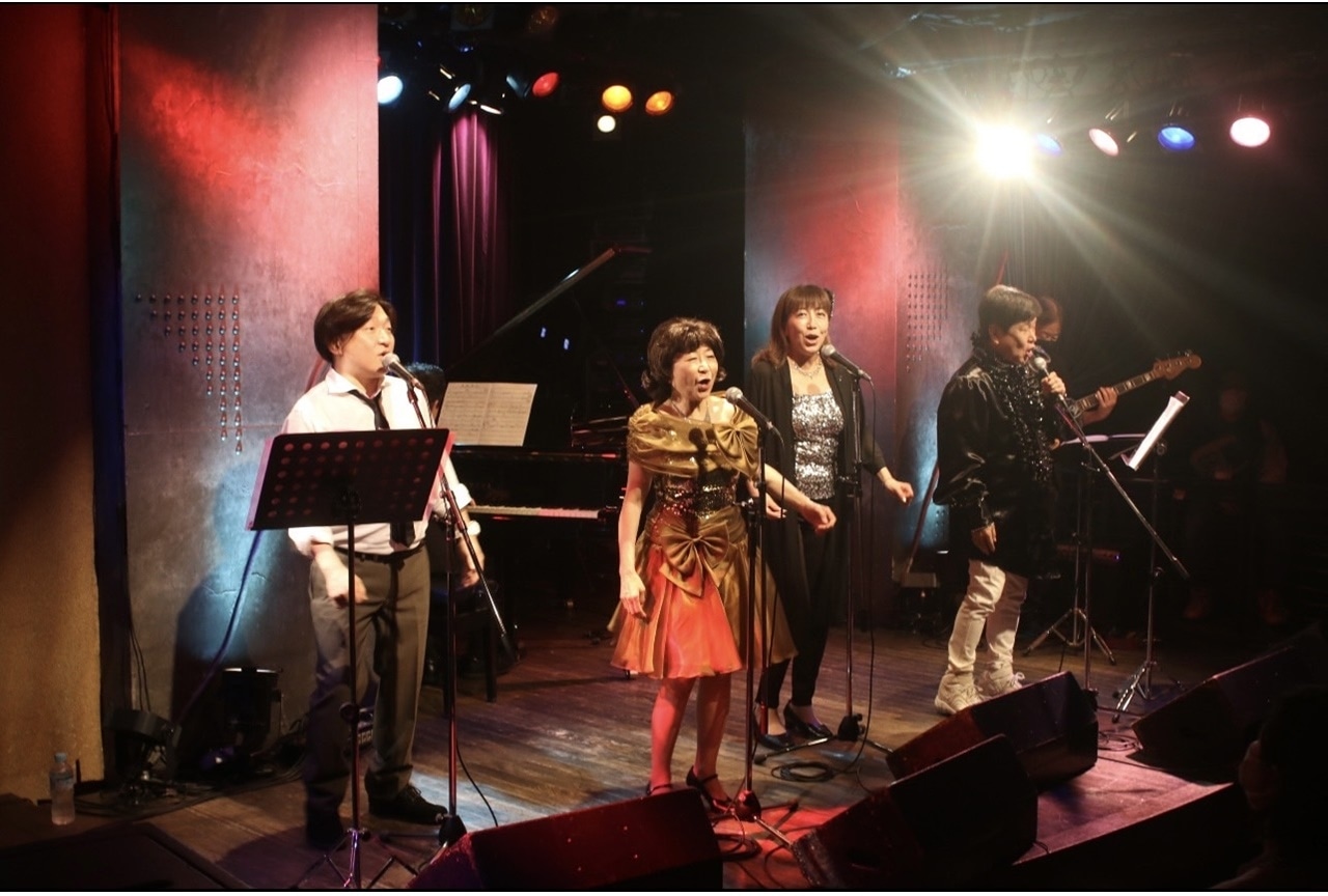 A four（三ツ矢雄二、田中真弓、冨永みーな、松野太紀）「昭和歌謡曲歌い隊2」千秋楽公演レポート
