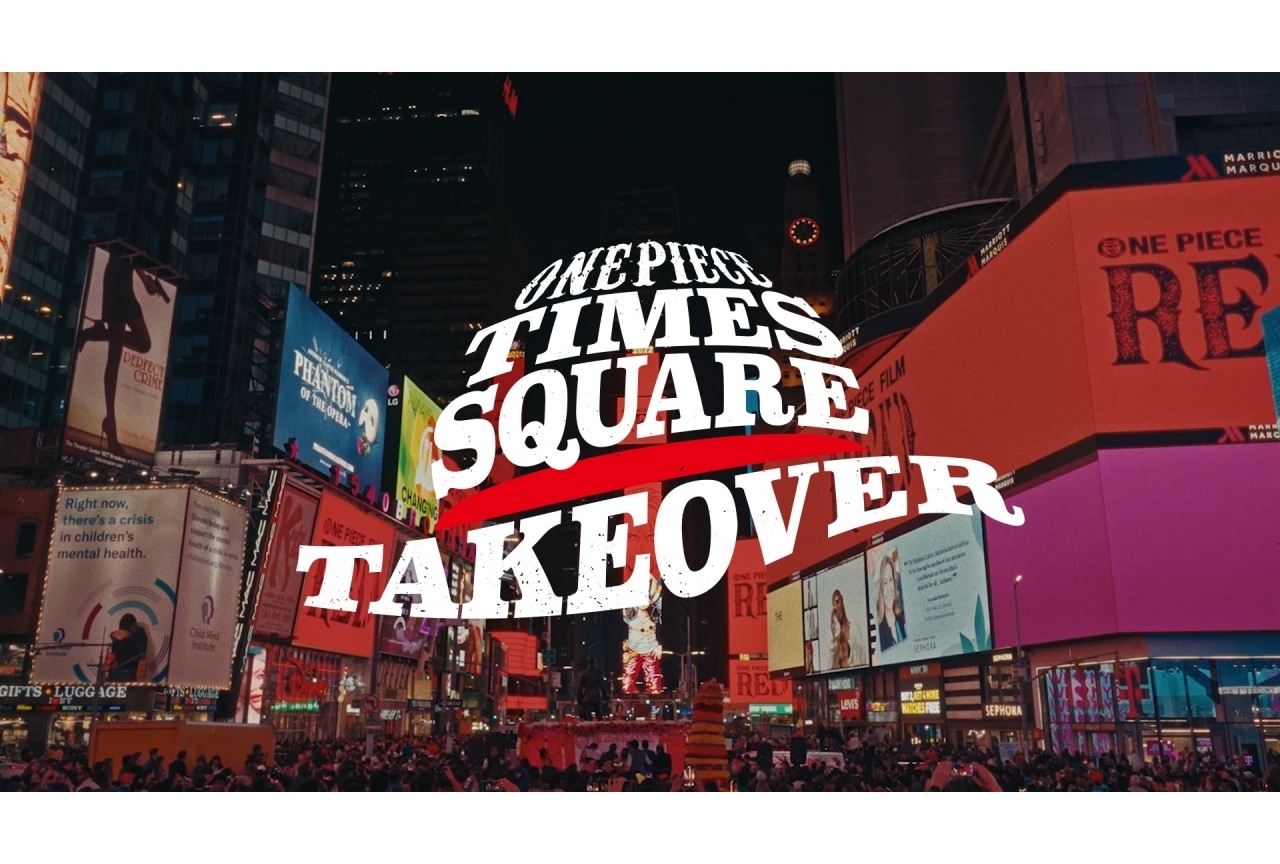 映画『ONE PIECE FILM RED』タイムズスクエアの様子を記録した「FILM RED 世界通信」が公開