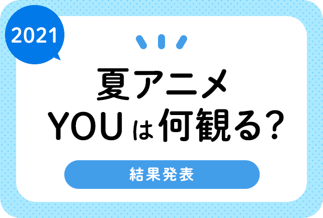 2021夏アニメ放送前人気まとめ