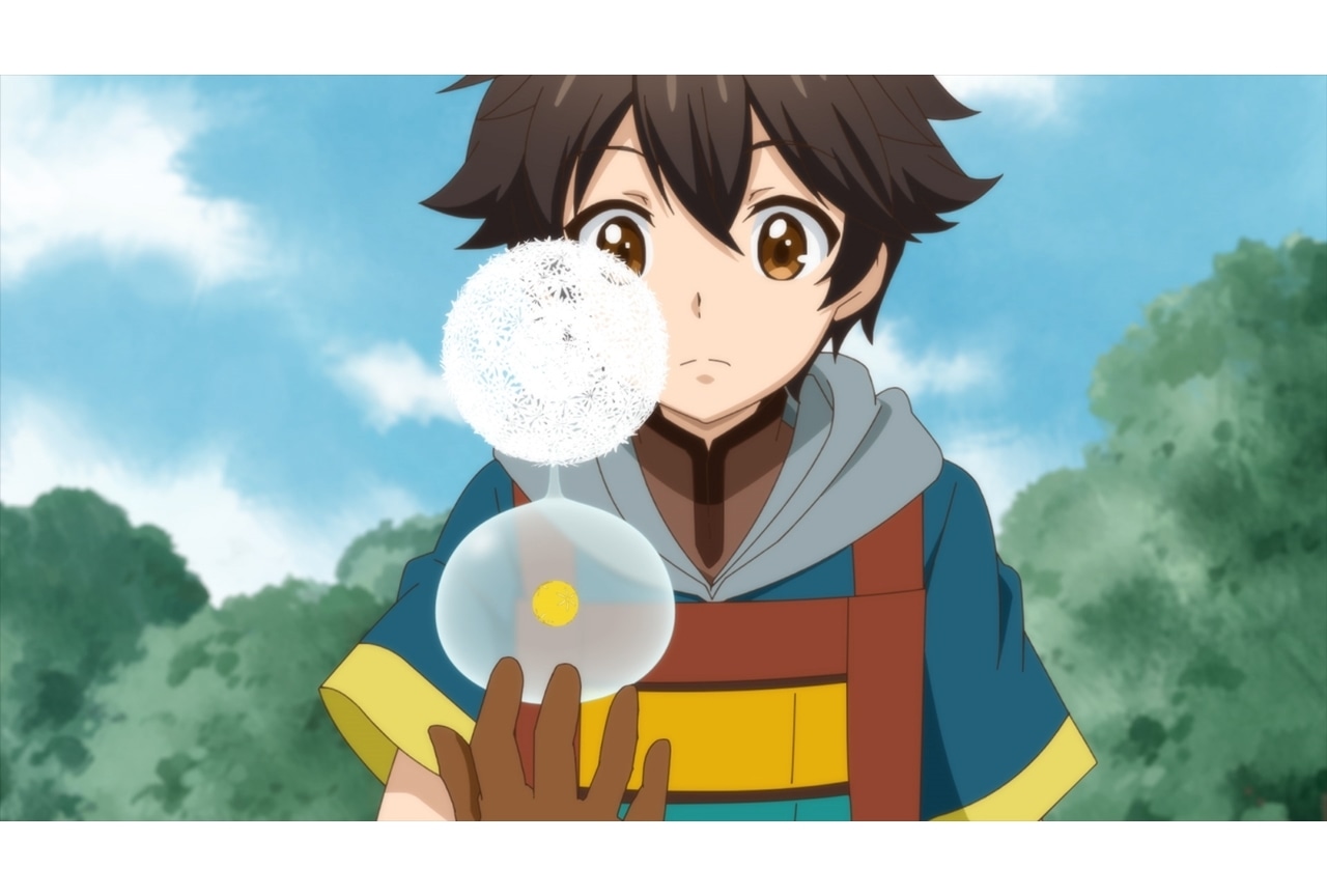 冬アニメ『神達に拾われた男２』第10話「リョウマと空飛ぶスライム」先行カット到着！