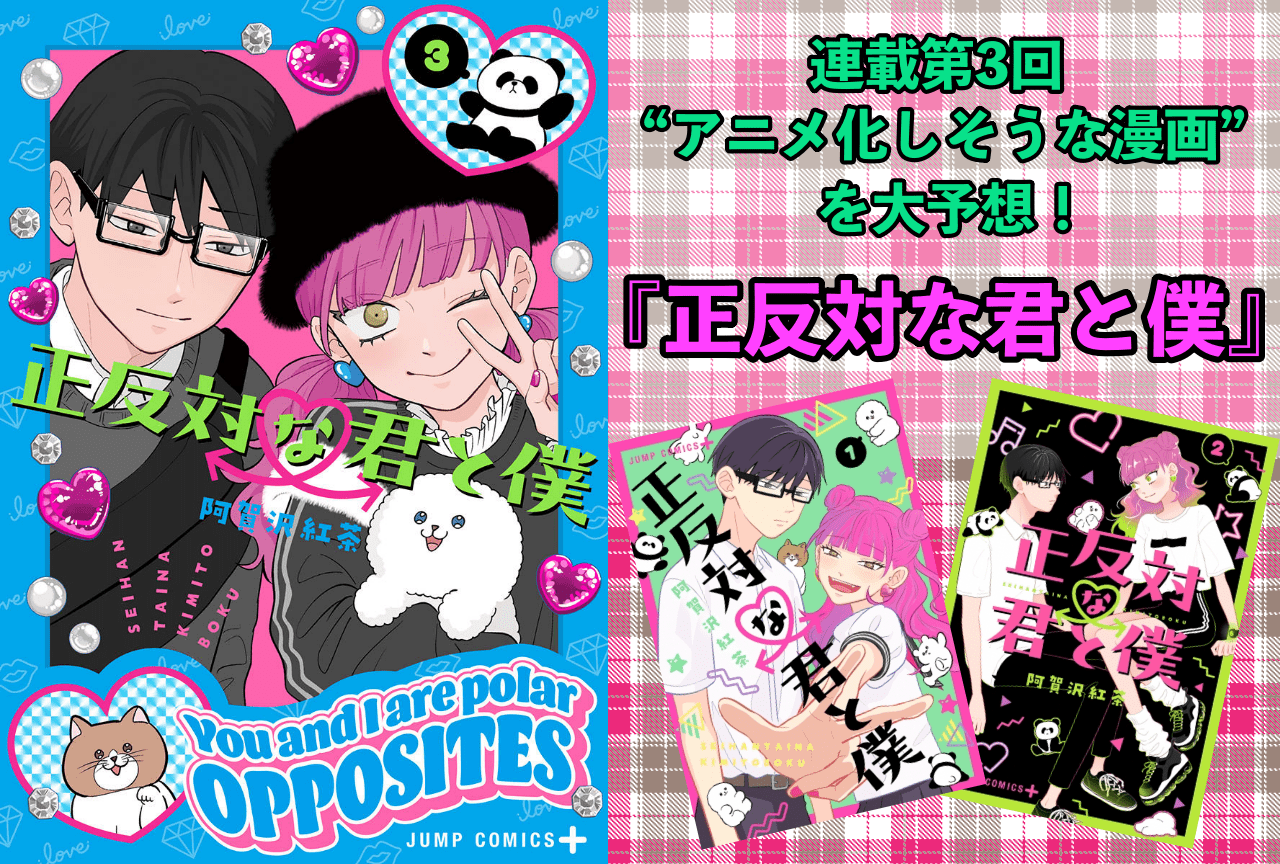 【アニメ化しそうな漫画を大予想！ 連載第3回】『正反対な君と僕』