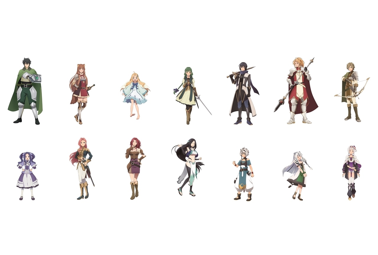 『盾の勇者の成り上がり Season 3』メインキャラの新規ビジュアル公開!