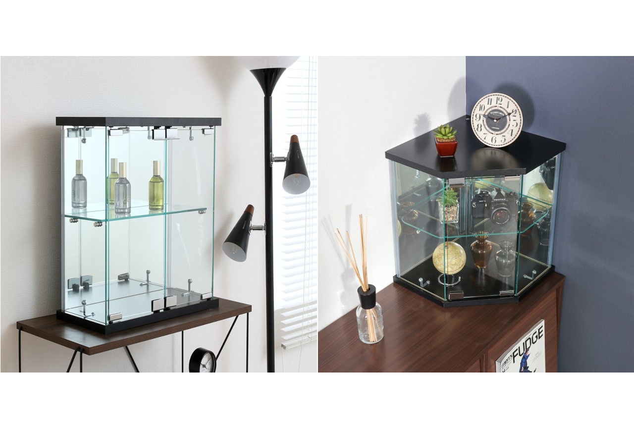 不二貿易よりガラスコレクションケースの新作2種が3月と4月に発売