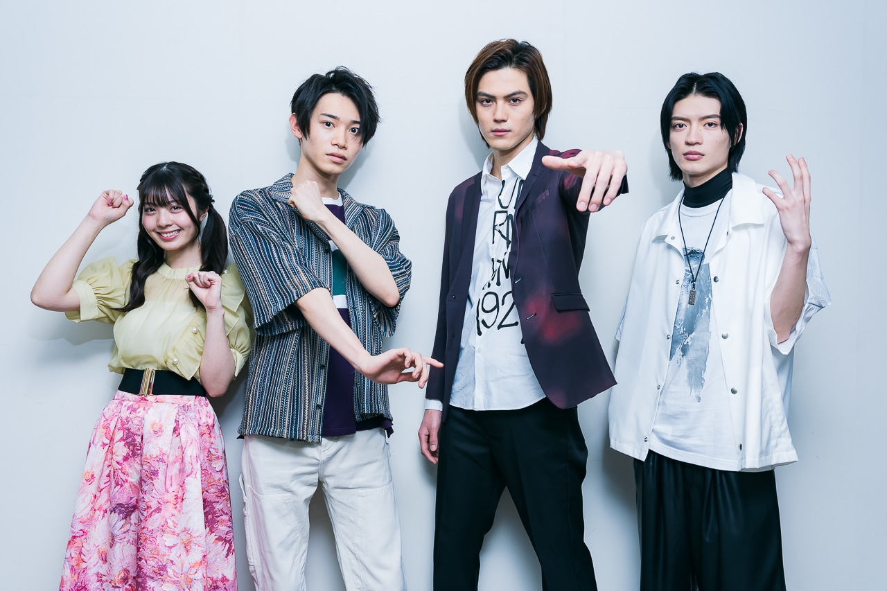 Vシネクスト『仮面ライダーギーツ』簡秀吉×杢代和人×佐藤瑠雅×星乃夢奈インタビュー