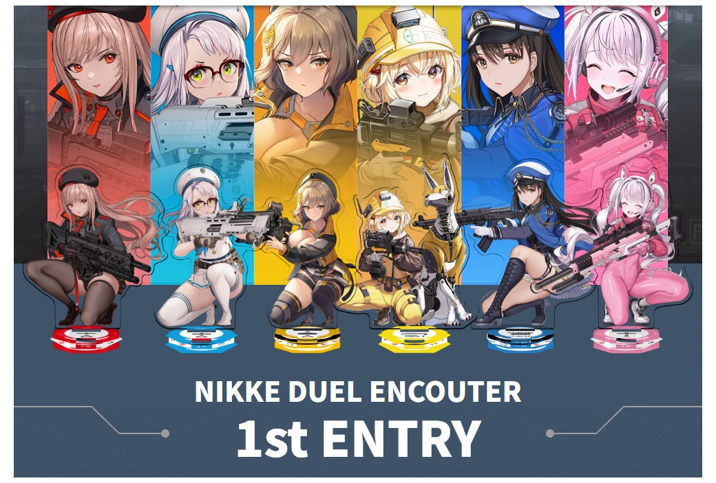 『勝利の女神：NIKKE』アクリルスタンドカードゲームが今夏発売