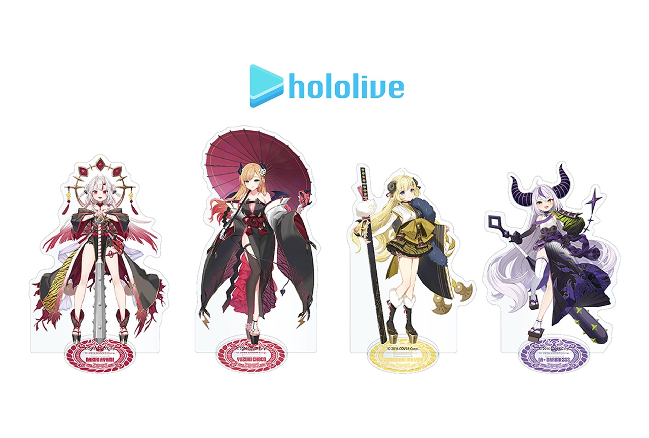 「ホロライブ」所属VTuber4人の描き起こしグッズ発売!