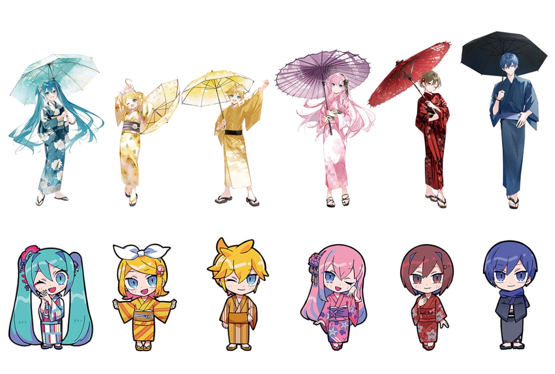 初音ミクたちバーチャルシンガー6人の描きおろし商品が7/12発売