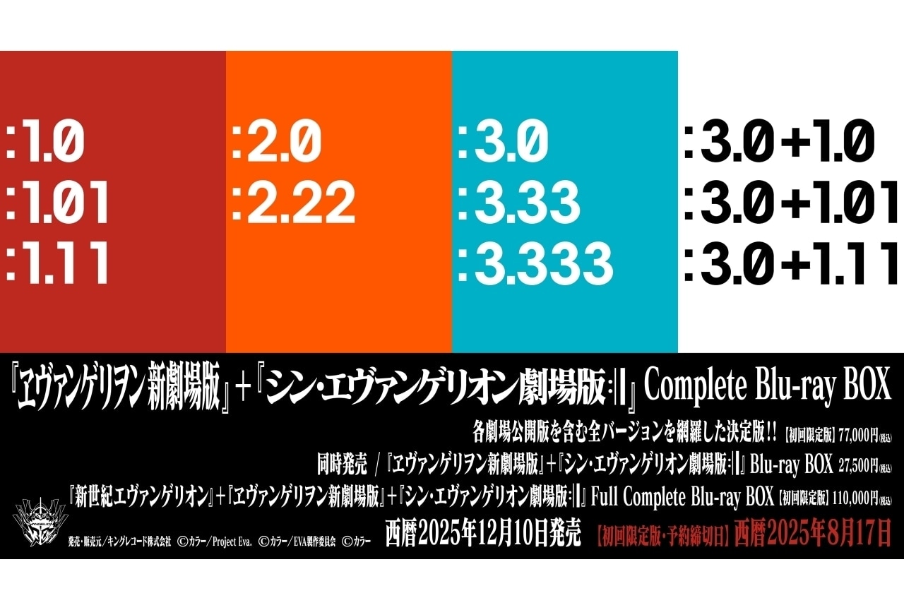『エヴァ』Blu-ray BOXに「巨神兵東京に現わる」収録決定
