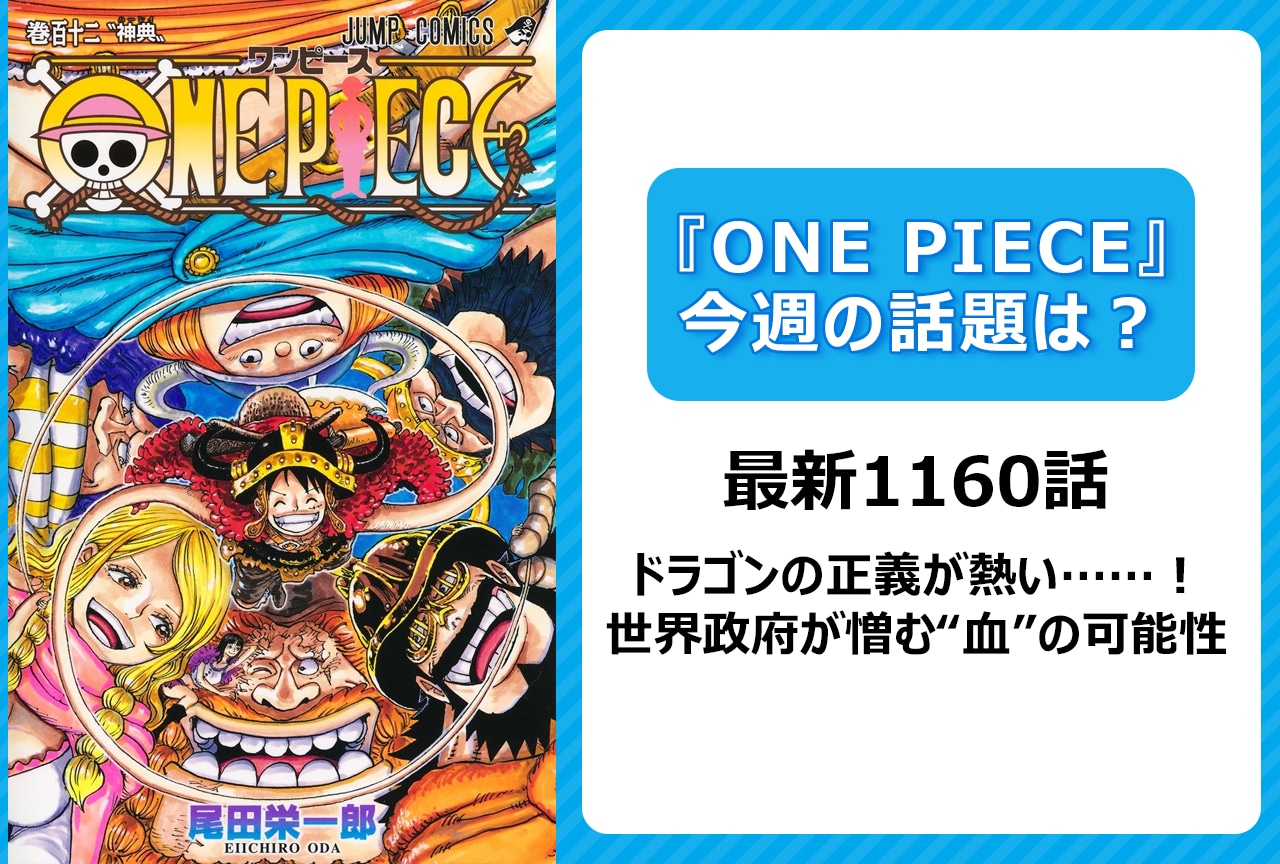 【今週の『ONE PIECE』の話題は？】ドラゴンの正義　世界政府が憎む“血”？＜1160話＞