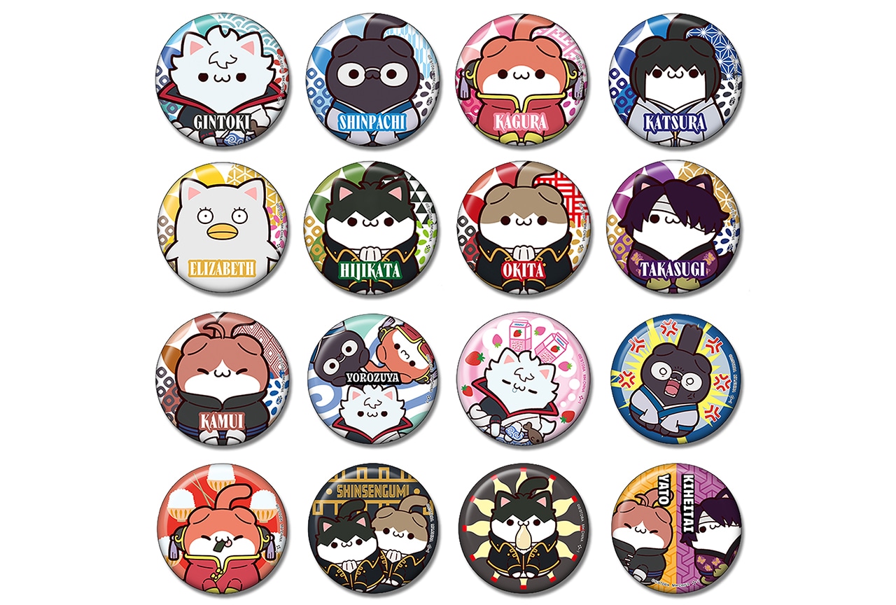 MEGACATシリーズの『銀魂』缶バッジコレクションが予約受付中