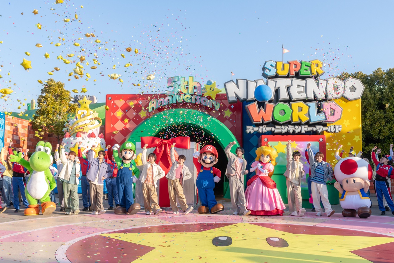 なにわ男子登壇「スーパー・ニンテンドー・ワールド™」5周年セレモニーレポート